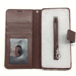 S10 PLUS FLIP MAGNETIC WALLET WRISTLET PHONE CASE